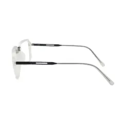 Matte White Modern Eyeglasses at chashmah.com