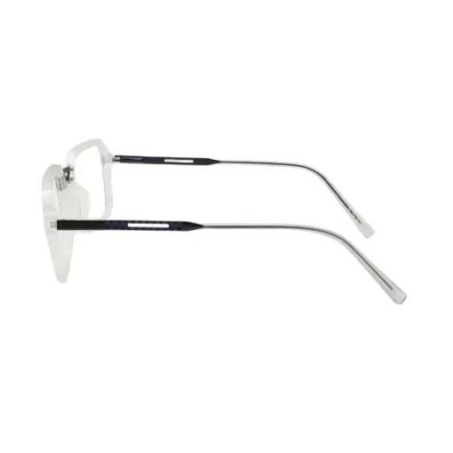 Matte White Modern Eyeglasses at chashmah.com