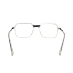 Matte White Modern Eyeglasses at chashmah.com