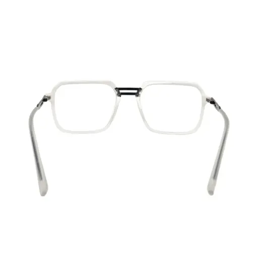 Matte White Modern Eyeglasses at chashmah.com