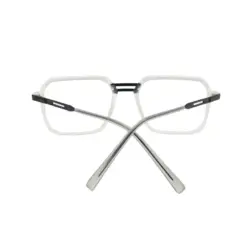 Matte White Modern Eyeglasses at chashmah.com