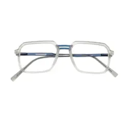 Matte White Modern Eyeglasses at chashmah.com