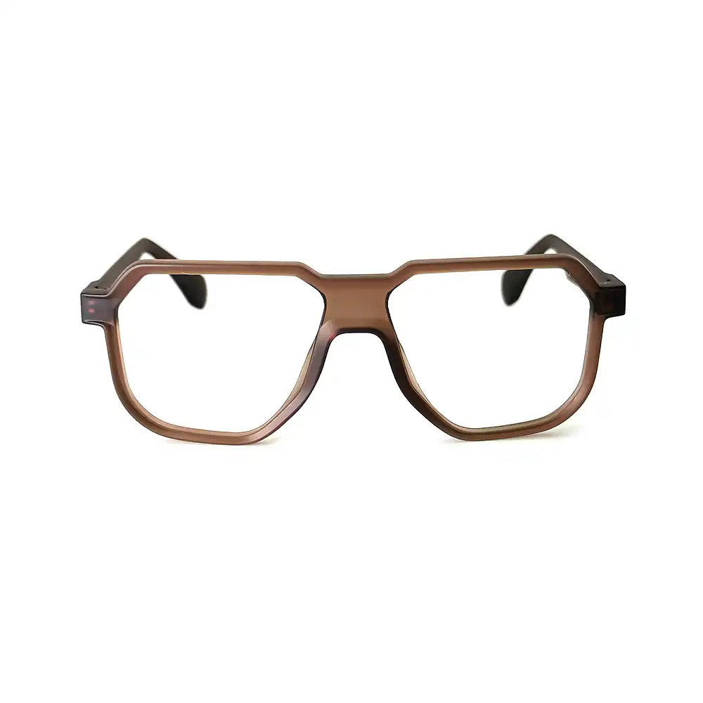 Premium Brown Bold Eyeglasses at chashma