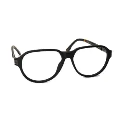 Black Retro Aviator Eyeglasses at chashmah