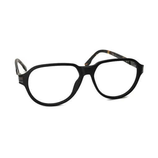 Black Retro Aviator Eyeglasses at chashmah