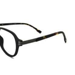 Black Retro Aviator Eyeglasses at chashmah