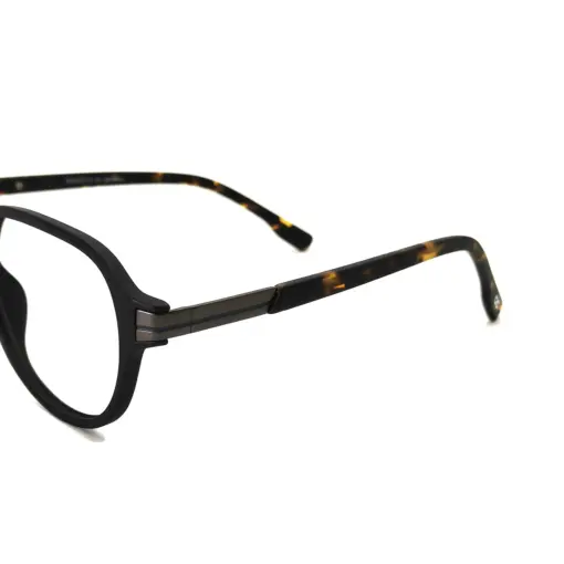 Black Retro Aviator Eyeglasses at chashmah