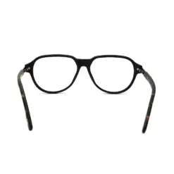 Black Retro Aviator Eyeglasses at chashmah