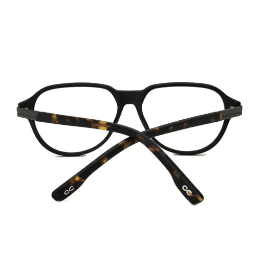 Black Retro Aviator Eyeglasses at chashmah