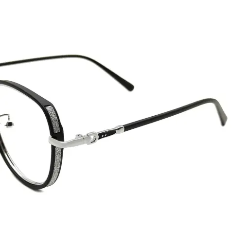 Black Round Fancy Eyeglasses