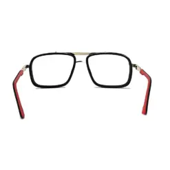 Black Silver Bold Eyeglasses at chashmah
