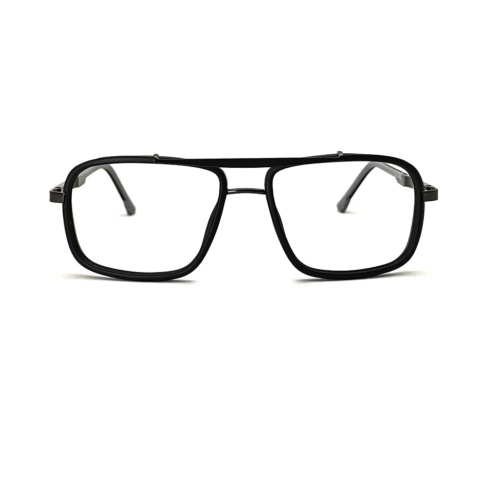 Black Street Style Eyeglasses at chashmah