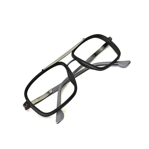 Black Street Style Eyeglasses at chashmah