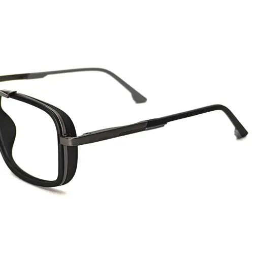 Black Street Style Eyeglasses at chashmah