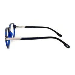 Blue Retro Aviator Eyeglasses at chashmah