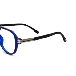 Blue Retro Aviator Eyeglasses at chashmah