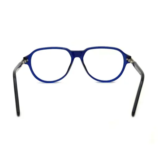 Blue Retro Aviator Eyeglasses at chashmah