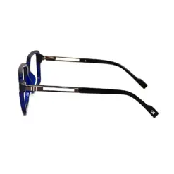 Blue Retro Square Eyeglasses at chashmah