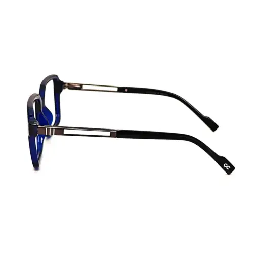 Blue Retro Square Eyeglasses at chashmah