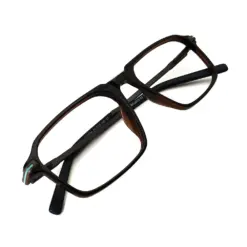 Brown Rectangular Fashion Eyeglasses at chashmah