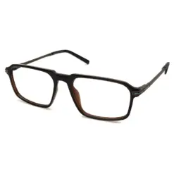 Brown Rectangular Fashion Eyeglasses at chashmah