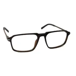 Brown Rectangular Fashion Eyeglasses at chashmah