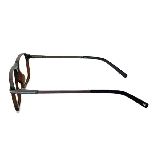 Brown Rectangular Fashion Eyeglasses at chashmah