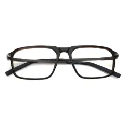 Brown Rectangular Fashion Eyeglasses at chashmah