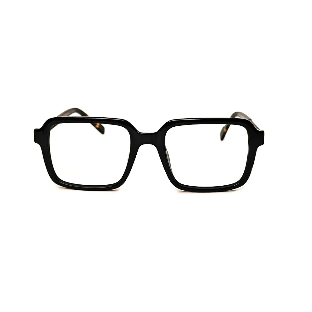 Brown Retro Square Eyeglasses at chasmah