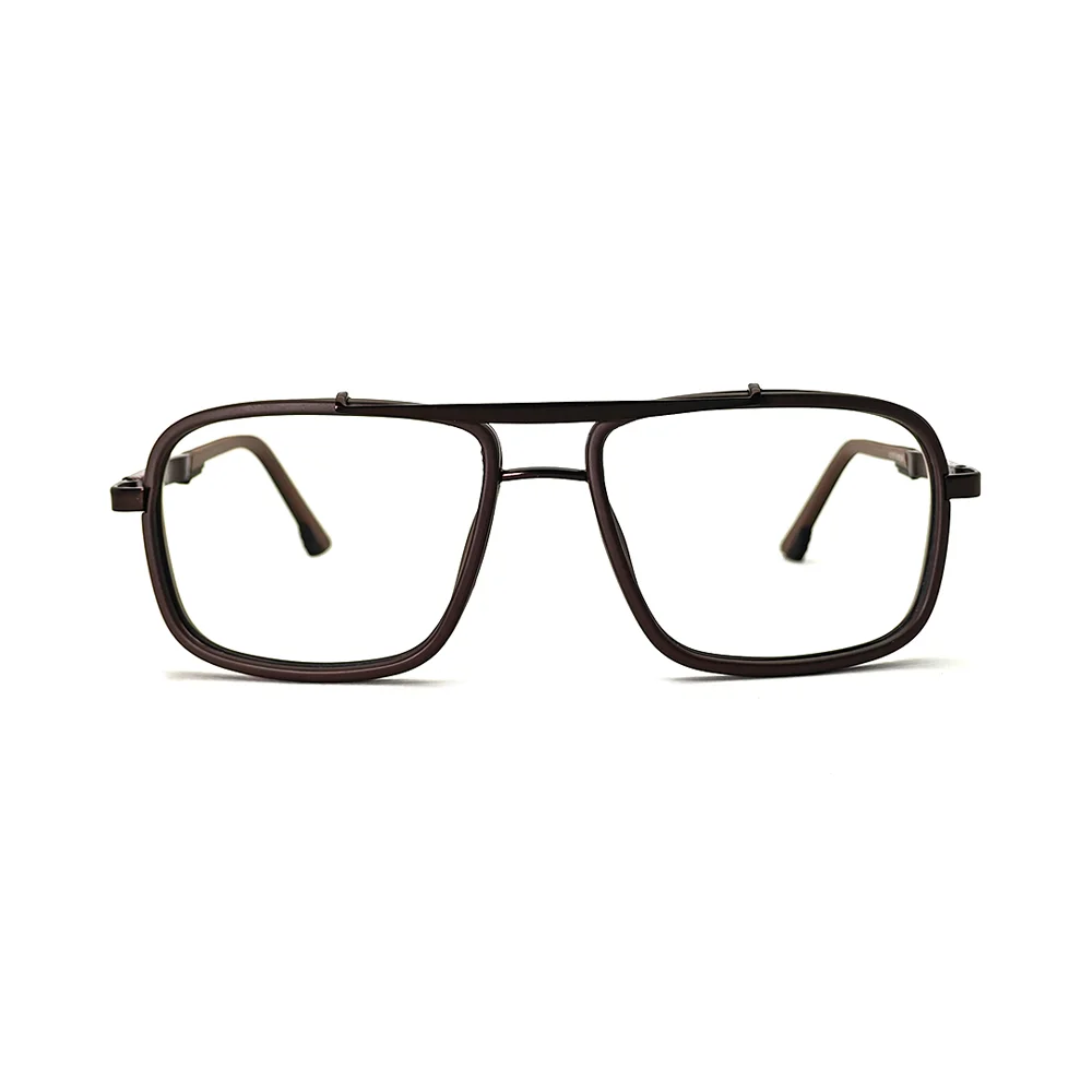 Coffee Brown Bold Eyeglasses at chashmah