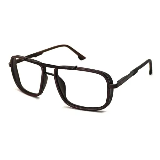 Coffee Brown Bold Eyeglasses at chashmah