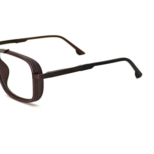 Coffee Brown Bold Eyeglasses at chashmah