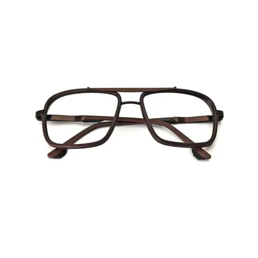 Coffee Brown Bold Eyeglasses at chashmah
