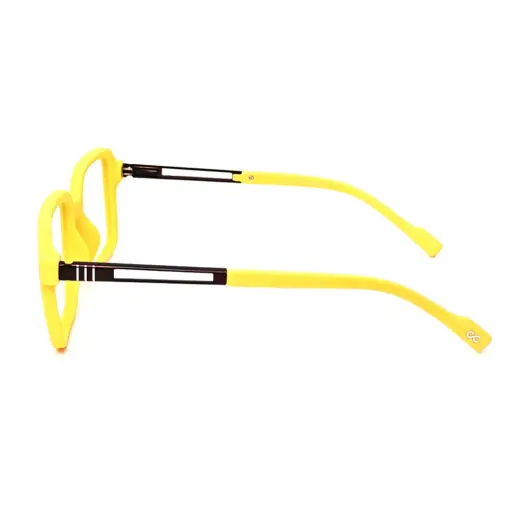 Electric Yellow Square Eyeglasses at chashmah
