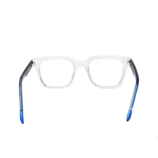 Glass Blue Classic Eyeglasses at chashma