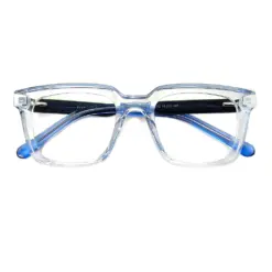 Glass Blue Classic Eyeglasses at chashma