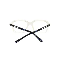 Glass White Square Eyeglasses at chashmah