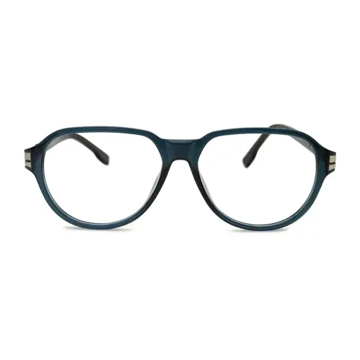 Green Retro Aviator Eyeglasses at chashmah