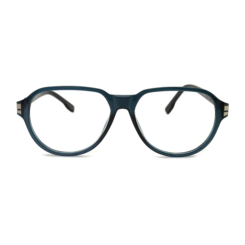 Green Retro Aviator Eyeglasses at chashmah