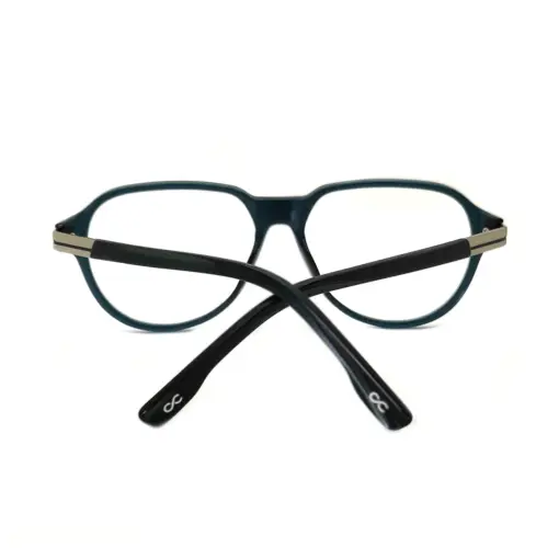 Green Retro Aviator Eyeglasses at chashmah