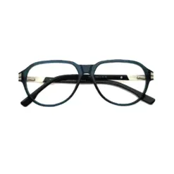 Green Retro Aviator Eyeglasses at chashmah