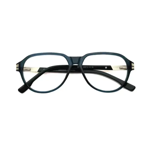 Green Retro Aviator Eyeglasses at chashmah