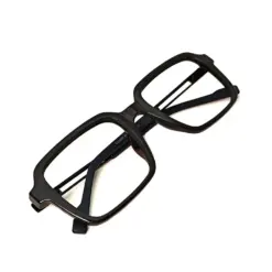 Premium Black Square Eyeglasses at chashmah