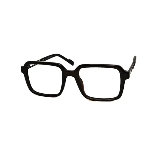 Premium Black Square Eyeglasses at chashmah