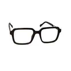 Premium Black Square Eyeglasses at chashmah
