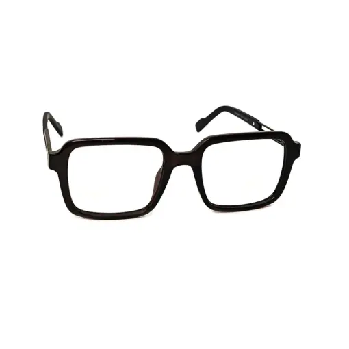 Premium Black Square Eyeglasses at chashmah