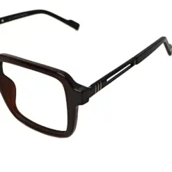 Premium Black Square Eyeglasses at chashmah