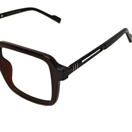 Premium Black Square Eyeglasses at chashmah