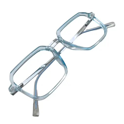 Sky Blue Modern Eyeglasses at chashmah