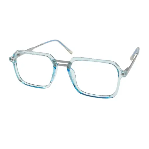 Sky Blue Modern Eyeglasses at chashmah